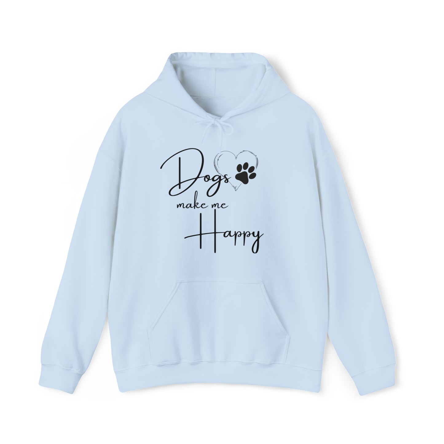 Dogs Make Me Happy Heavy Blend™ Hooded Sweatshirt