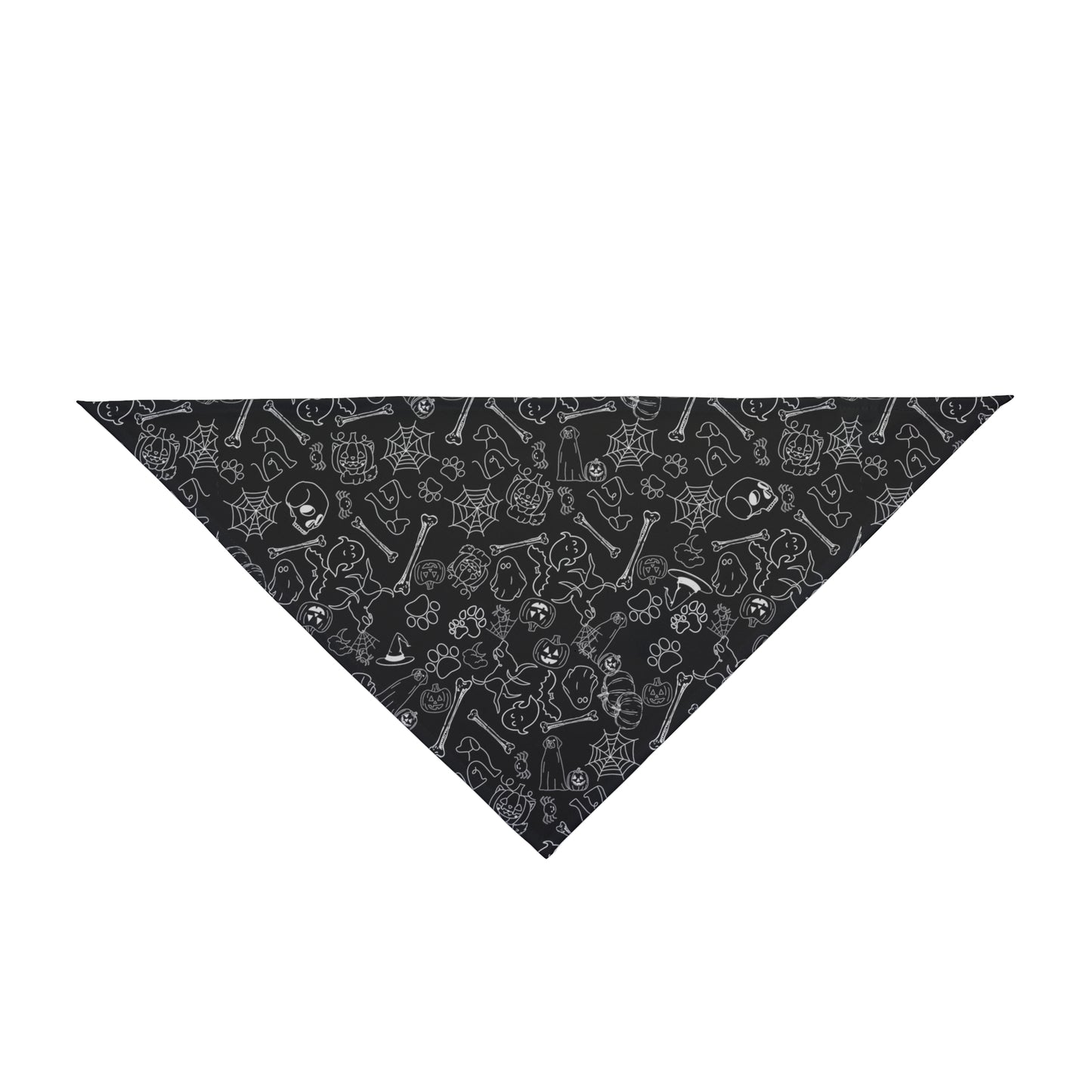 Halloween Pattern Black Pet Bandana