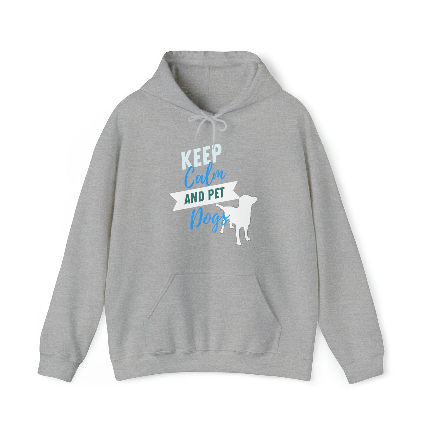 Keep Calm and Pet Dogs Heavy Blend™ Hooded Sweatshirt