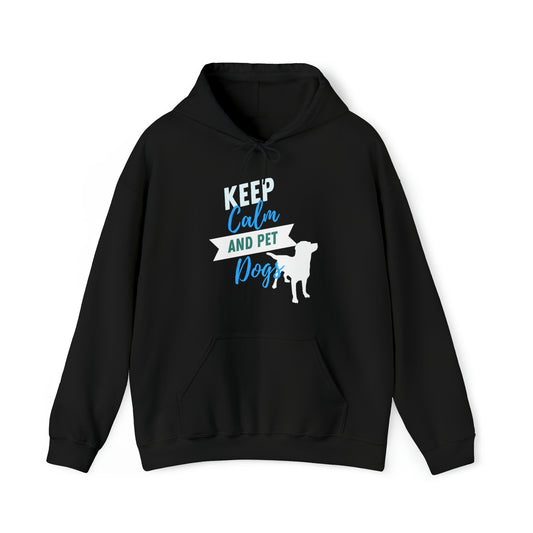 Keep Calm and Pet Dogs Heavy Blend™ Hooded Sweatshirt