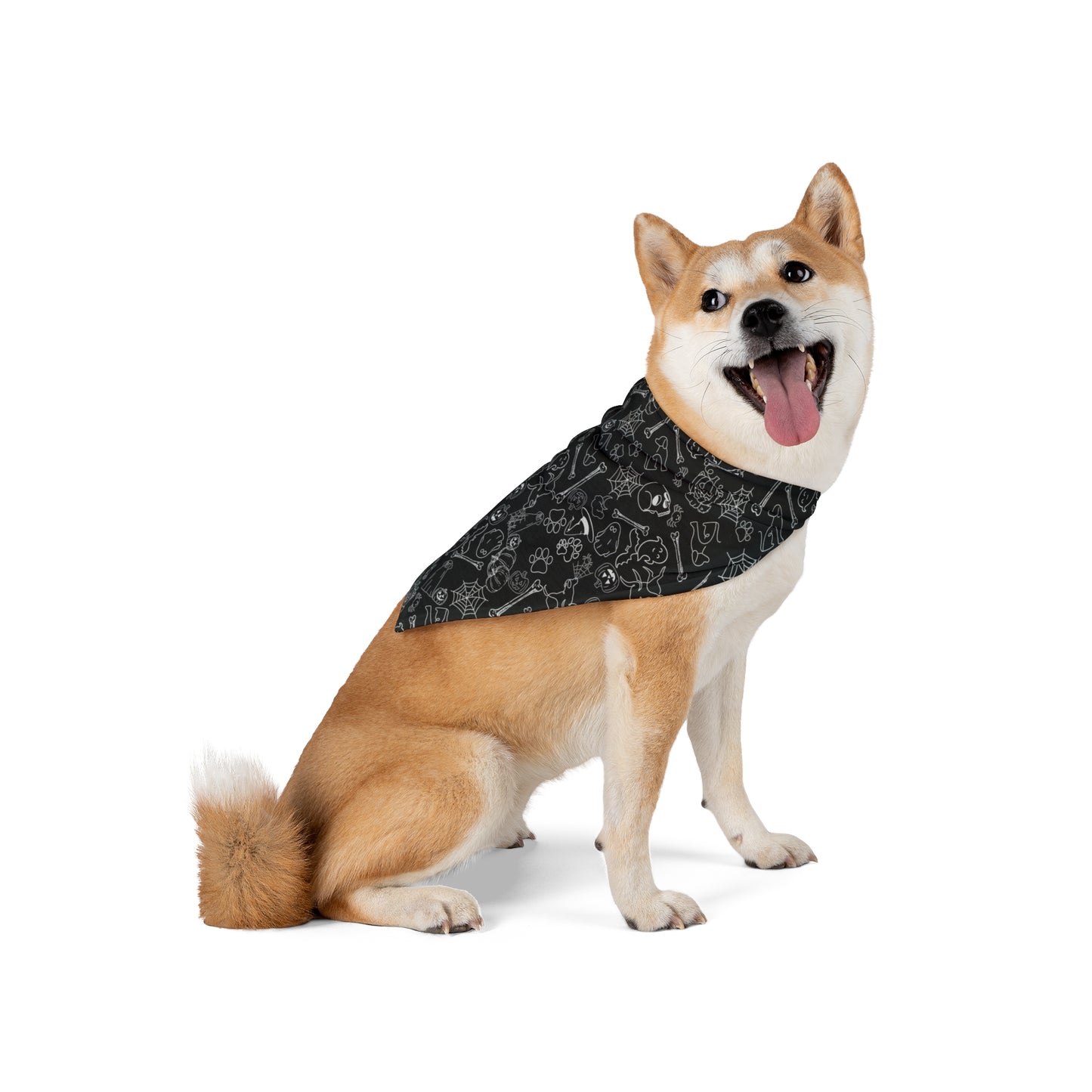 Halloween Pattern Black Pet Bandana