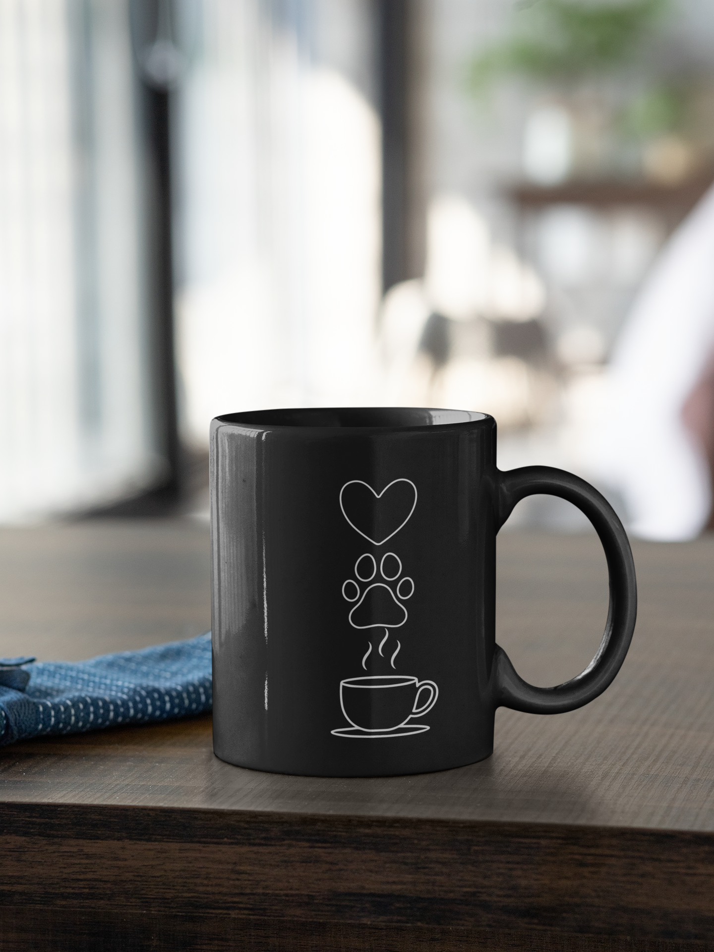 Love, Dogs, & Coffee Ceramic Mug