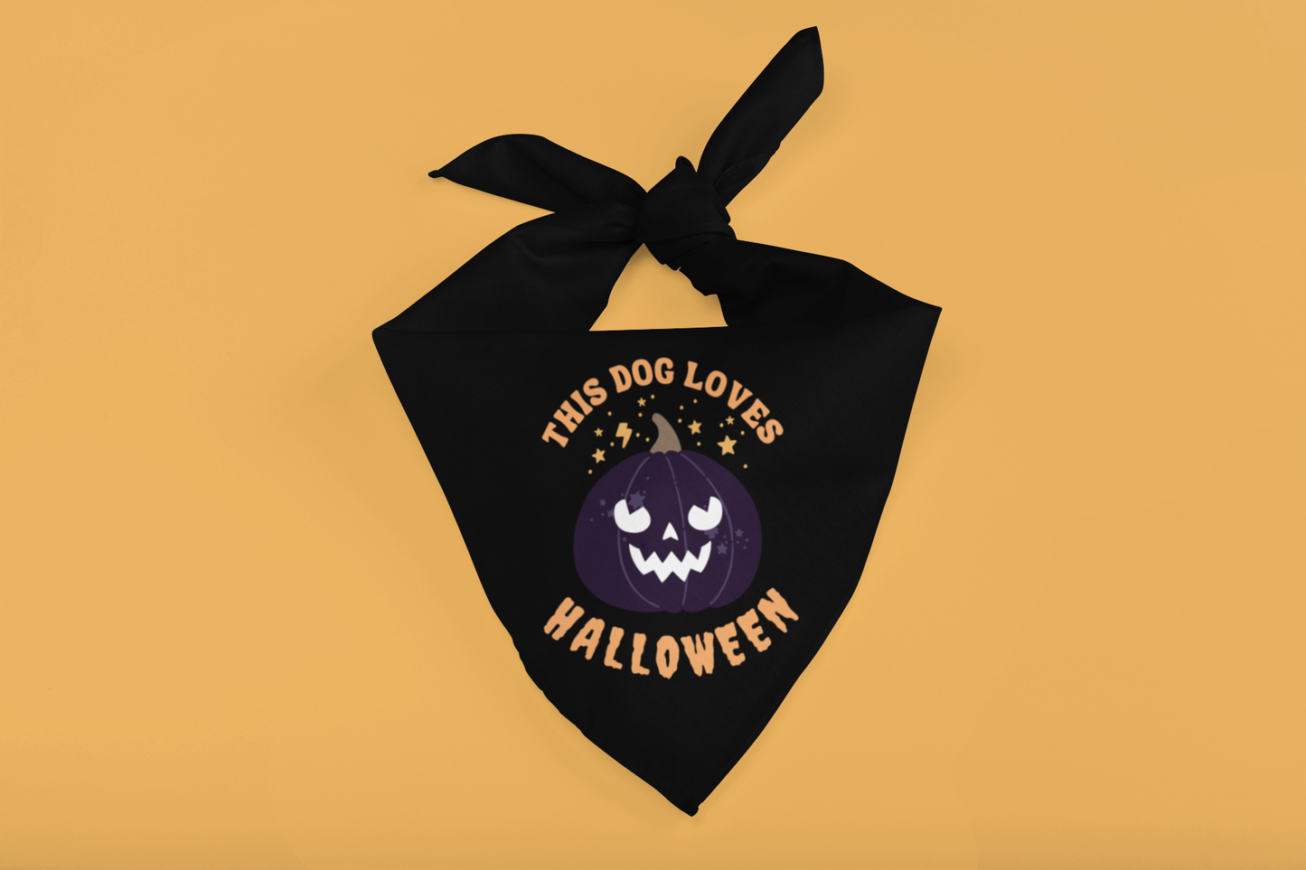 This Dog Loves Halloween Large Pet Bandana