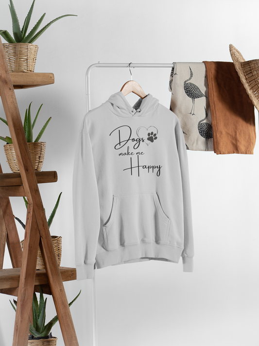 Dogs Make Me Happy Heavy Blend™ Hooded Sweatshirt