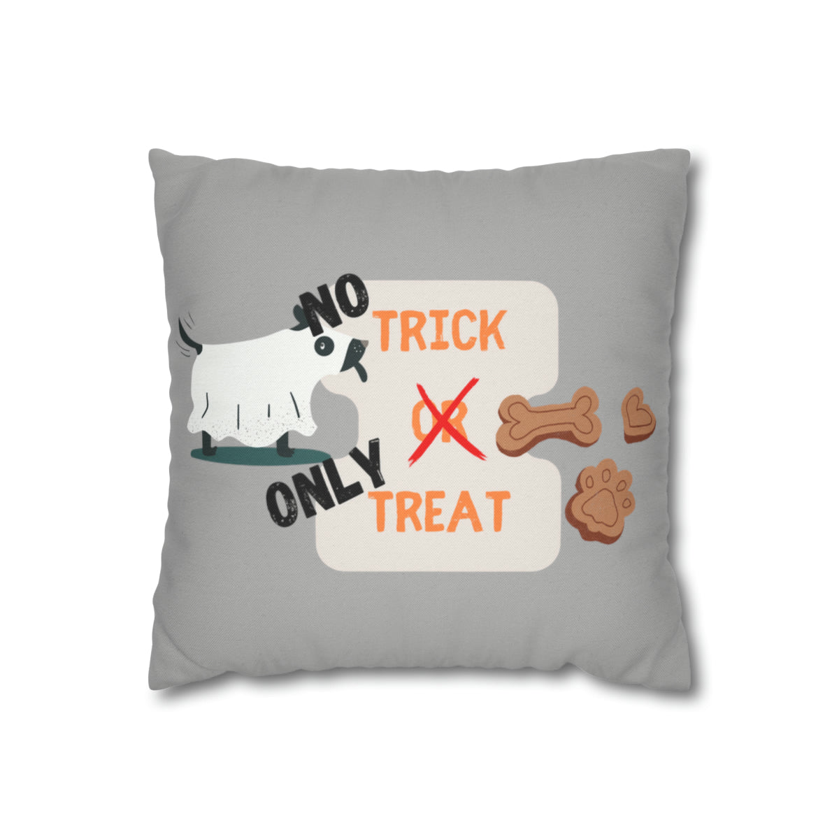 No Trick, Only Treat! Halloween Pillow Case (Pillow Optional)