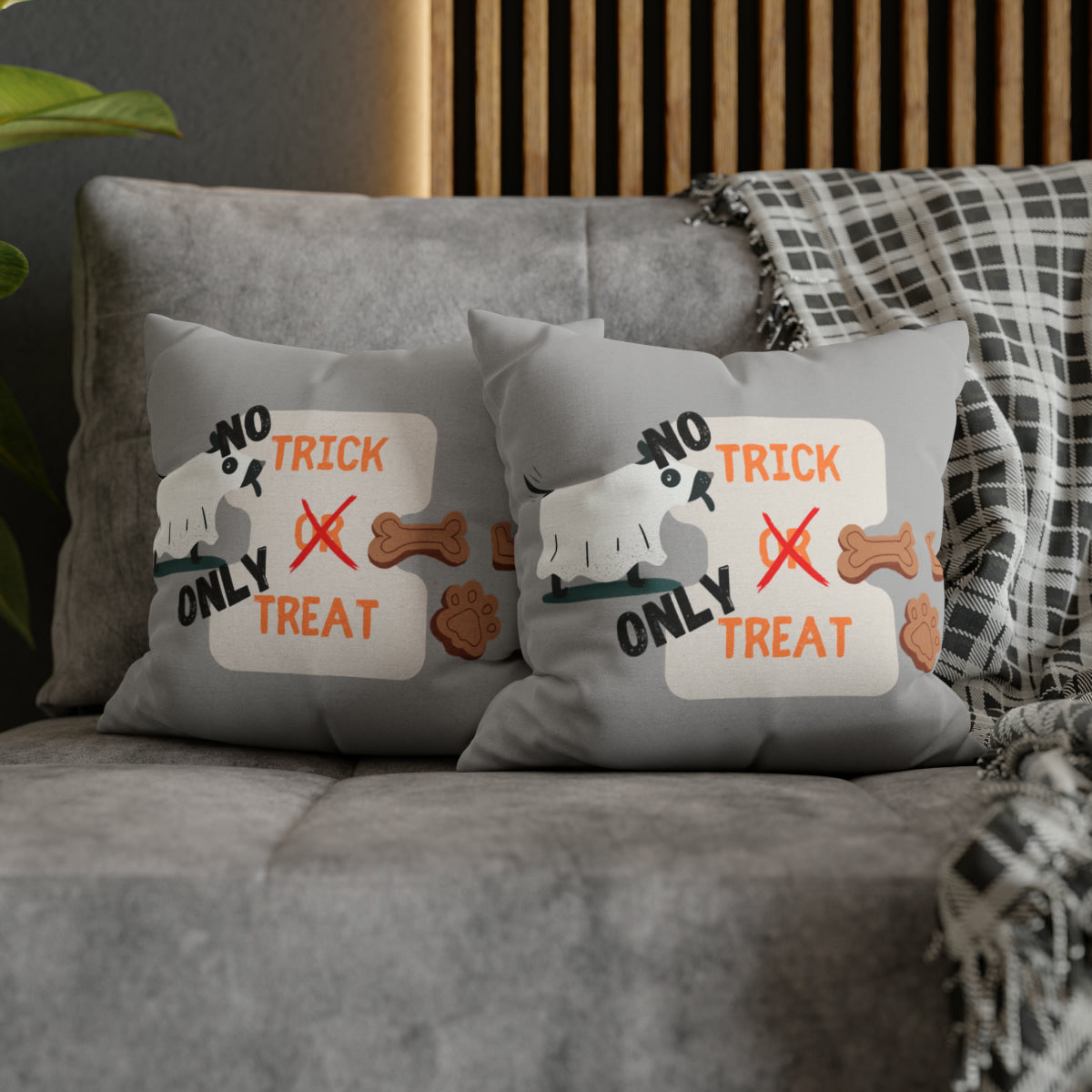 No Trick, Only Treat! Halloween Pillow Case (Pillow Optional)