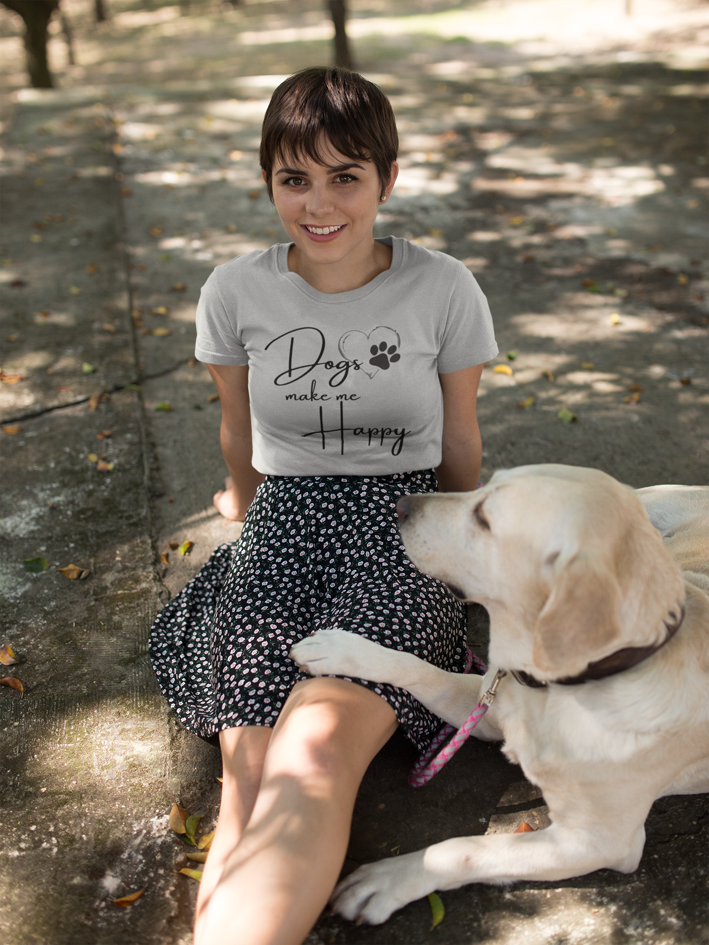 Dogs make me Happy Tee